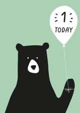 first birthday bear card created by Heather Alstead Design LTD