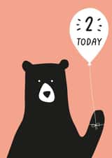 2nd birthday bear card created by Heather Alstead Design LTD