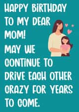 Cute Birthday Card For Mum 1001 created by Exquisite Studio