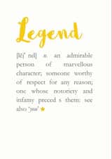 Legend Definition Retirement Card created by Bombus