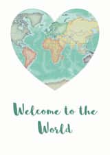 Welcome to the World New Baby card created by Bombus