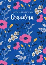 Classic Mothers Day Card - Grandma - Flowers - Happy Mothers Day Grandma created by Rebecca Prinn