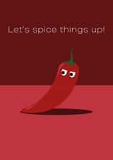Let's spice things up Valentines Day card created by Betty Creative