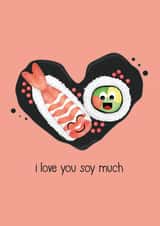 I love you soy much, valentines card created by Susanna Jackson