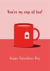 You're my cup of tea Valentines Day card created by Betty Creative