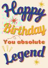 Happy Birthday Legend created by Loula Rose