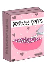 Positivity Puffs created by Emily Calver