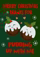 Christmas Pudding Christmas card created by The Jaunty Cocoon