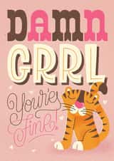 Funny Valentine's Day card for your girlfriend/wife created by Laura Scribbles