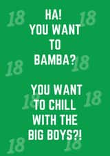 tiktok audio meme 18th birthday card created by Curly Cards