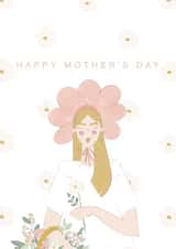 Girl Flowers for Mother's Day card created by Yana Shevchenko