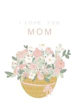 Basket of Flowers Love Mother`s Day created by Yana Shevchenko
