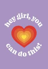 You can do this good luck card created by Amy Watkinson