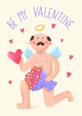 Funny man want to be your Valentines  created by Daria Radzhabova