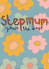 Stepmum Mothers day card created by Dottypink Designs