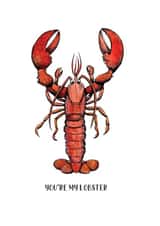 Lobster Valentine's / Love / Anniversary Card created by Life's Little Doodles