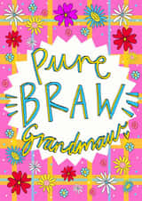 Pure BRAW Grandmaw! Greetings Card created by Claire Barclay