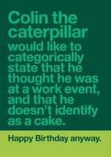 Funny political Boris and Colin birthday card created by Wordplay Design