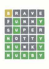 Hubby Wordle Valentines Anniversary and Birthday 1001 created by Paper Plane