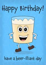 Happy Birthday have a beer-illiant day created by Carla Winter