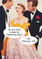 Valentines Day funny retro vintage pun card created by kissmekwik