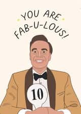 Strictly Craig Revel Horwood You Are Fabulous Greeting Card created by @veryarshshop