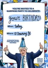 Birthday Invitation Card - Boris Johnson Party Inspired created by Channon Gray