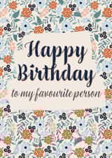 Floral Happy Birthday Best Friend/Significant Other created by Carla Winter