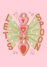 Let's Spoon Valentine's Love card created by Angharad Ffion Design