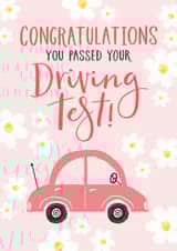 Congratulations on passing your driving test card created by Making Meadows Ltd