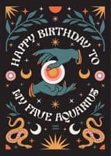 Happy Birthday To My Fave Aquarius Card created by Oh Ellie Studio
