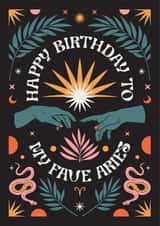 Happy Birthday To My Fave Aries Card created by Oh Ellie Studio