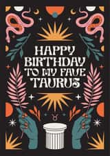 Happy Birthday To My Fave Taurus Card created by Oh Ellie Studio