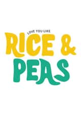 Love You Like Rice & Peas Card created by Tihara Smith