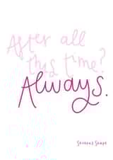 Severus Snape Harry Potter Quote Valentines Day Card created by Sarah Shields Studio