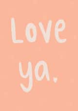 Love you Valentine’s Day cute simple card created by Albie Designs