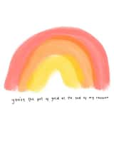 Pot of gold rainbow Valentines day card created by Sarah Shields Studio