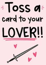 Witcher valentines card - toss a card to your lover!! created by The Laughing Sloth