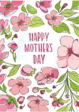 Classic flower card for Mother’s Day created by Julia Zaitseva