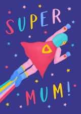 Supermum Mother's Day or Birthday Card 1001 created by Painted Parasol Studio
