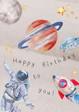 Hope Your Birthday Is Out Of This World! created by Hannah Panther Designs