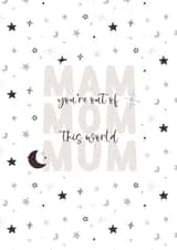 You're out of this world created by The Posh Paper co.