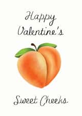 Cheeky Peach Valentine's Card created by Rebecca Hart