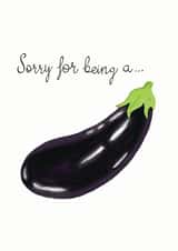 Aubergine Apology Card created by Rebecca Hart