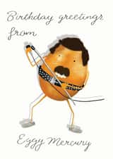 Eggy Mercury Birthday Card created by Rebecca Hart