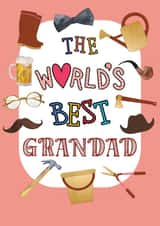 Cute "The World's best Grandad" Card. created by Exquisite Studio