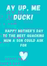 Northern Happy Mother's day card created by Curly Cards