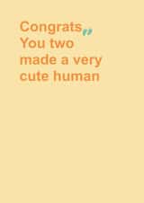 Congratulations: New parents, new baby card created by Naomi Johnson