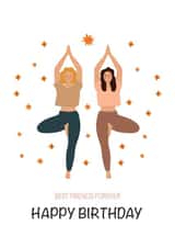 Best Friend card,friendship card,Best Friend Birthday Card 1001 created by TheFishBirdCo