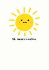 You are my sunshine Card created by Bronte Laura Illustration